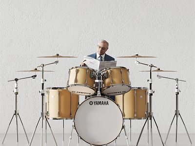 Modern drum set model