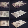 Square Rugs With Various Patterns Textures And Colorful Designs For Home Decor