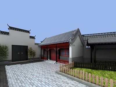 Chinese ancient building 3d model