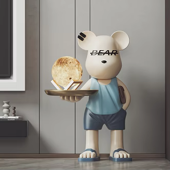 violent bear ornaments violent bear doll ornaments 3d model