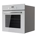 White Electric Oven For Modern Kitchen With Digital Display And Glass Door
