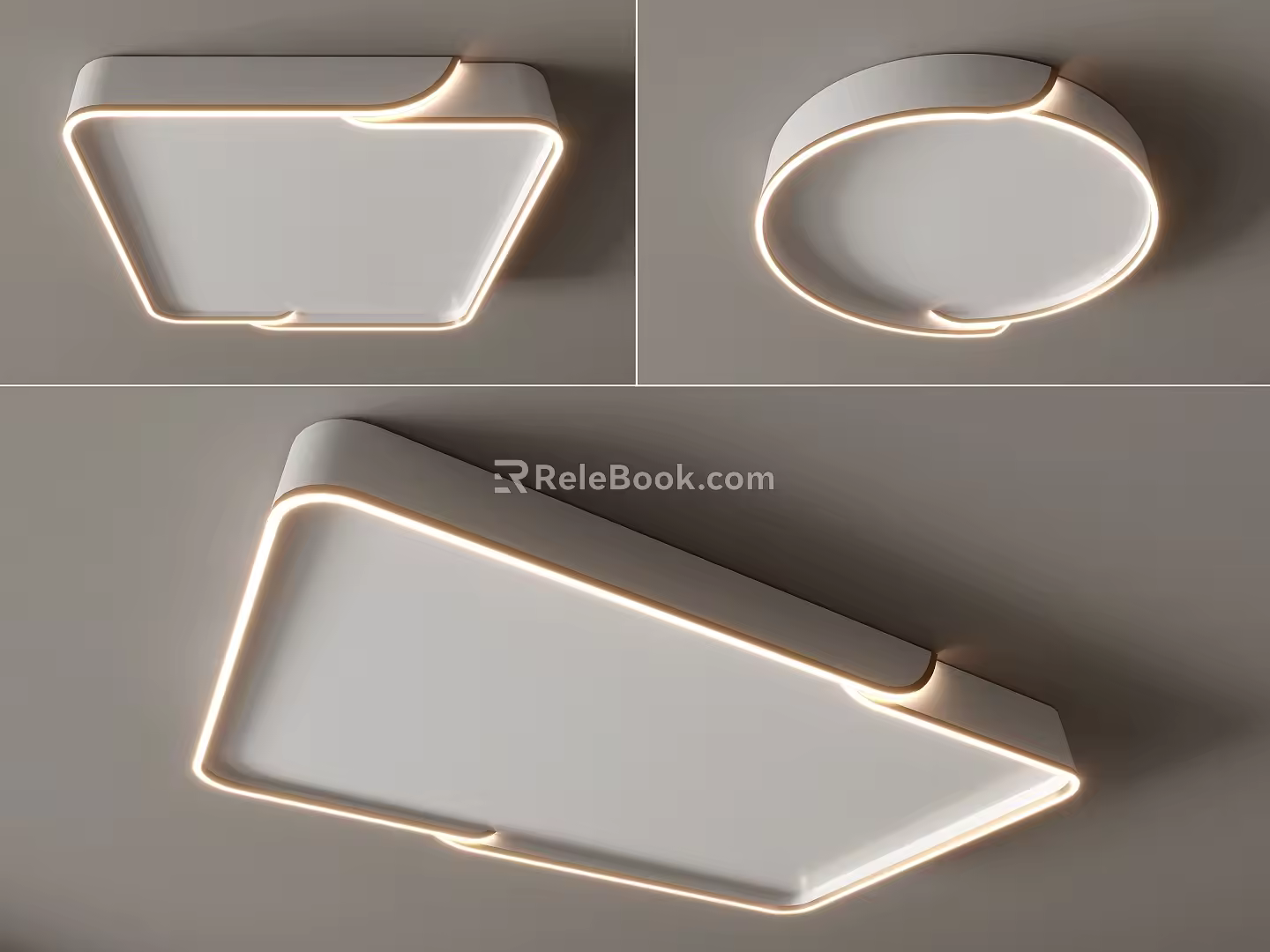 Modern Ceiling Lamp Round Ceiling Lamp Square Ceiling Lamp Bedroom Living Room Children's Room Simple Ceiling Lamp 3d model