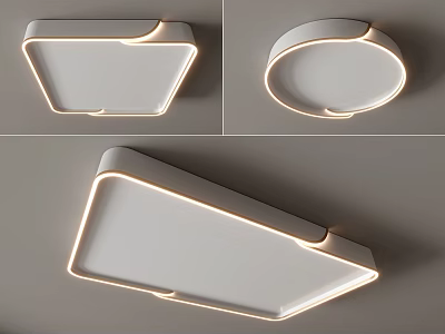 Modern Ceiling Lamp Round Ceiling Lamp Square Ceiling Lamp Bedroom Living Room Children's Room Simple Ceiling Lamp 3d model