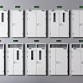 Different Types of White Safety Doors With Green Indicator Lights