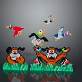 Game Environment Duck Playing Game Scene Fairy Tale Scene Fairy Tale Magic Scene Magic Item 3d model