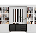 Bookcase Entrance Cabinet Side Cabinet 3d model