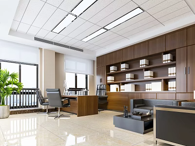 Modern Office Manager Office 3d model