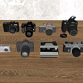 Camera SLR Micro Single Polaroid Canon Fuji Polaroid 3d model
