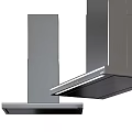 Modern Stainless Steel Kitchen Range Hoods With Sleek Design And LED Lighting