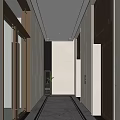 New Chinese Elevator Hall 3d model