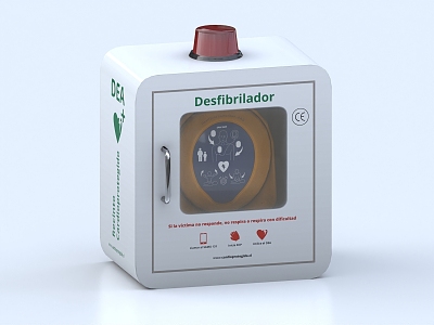 Defibrillator External defibrillator Pacemaker Cardiac pacemaker Medical device Emergency device 3d model