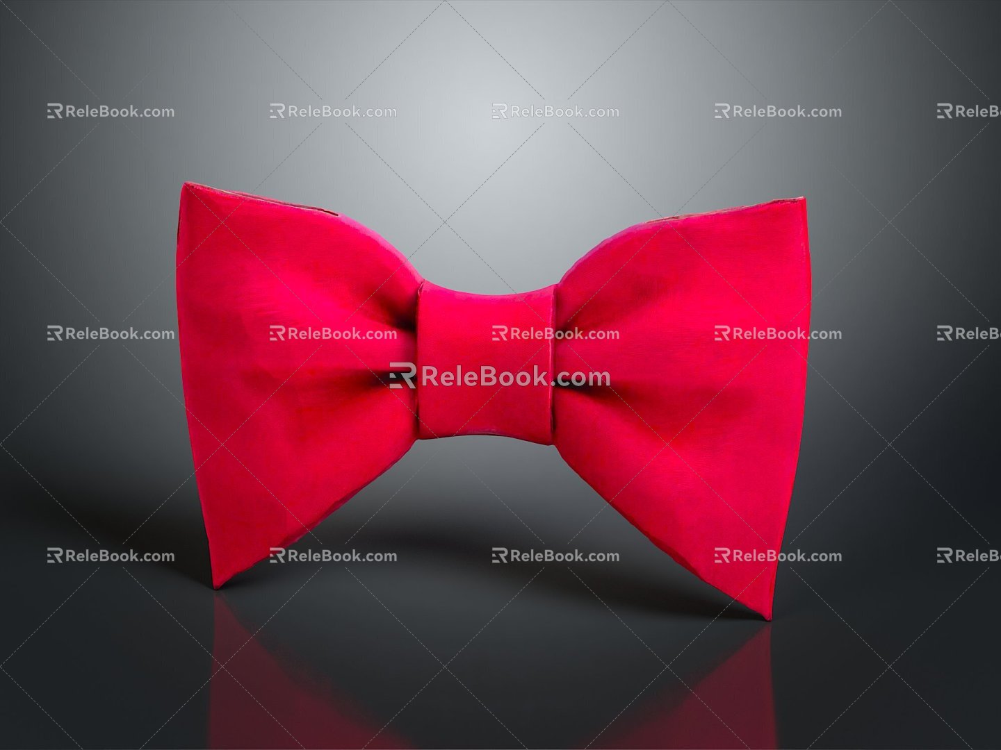 Bow tie decorations bow tie green bow tie jewelry female supplies realistic 3d model