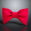 High Quality Red Velvet Bow Tie Fashion Accessory For Daily Elegant Wear