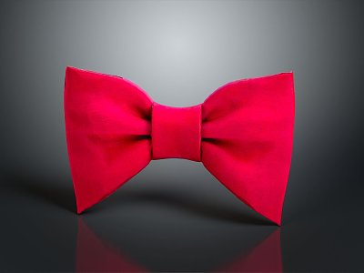 Bow tie decorations bow tie green bow tie jewelry female supplies realistic 3d model