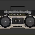 Vintage BOYI G-888 Boombox With Dual Speakers Cassette Player And Handle