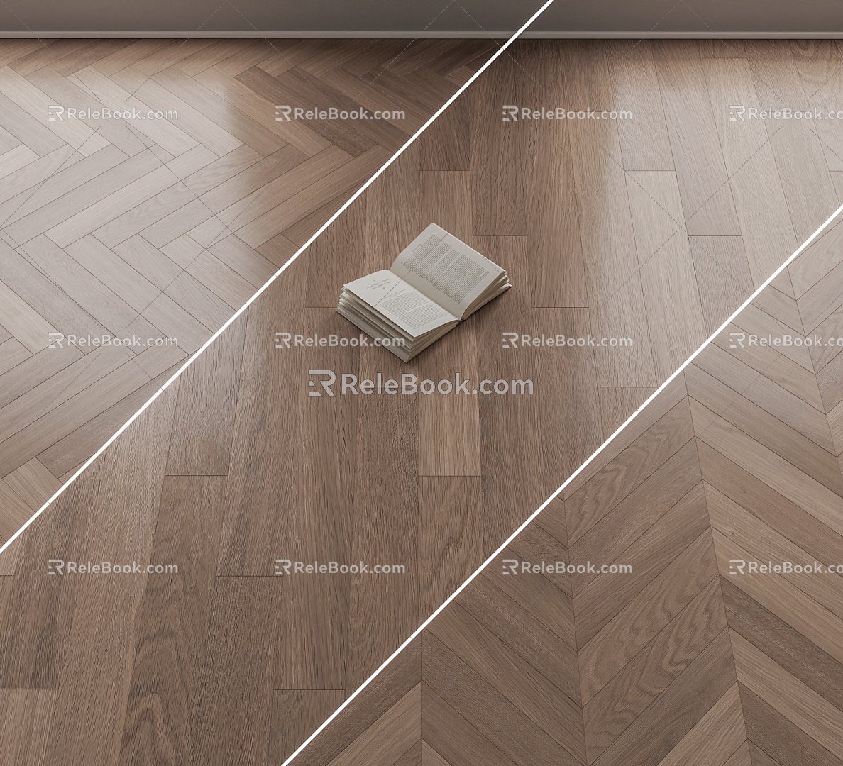 Modern Flooring Wood Flooring 3d model