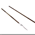 Traditional Wooden Spear Weapons with Handcrafted Shafts and Sharp Metal Tips