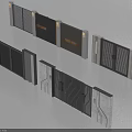 Modern Gates Design With Black Metal Panels And Stone Frame Details