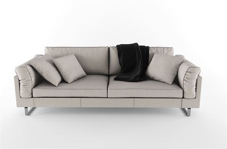 modern double sofa 3d model