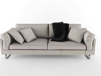 modern double sofa 3d model