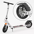 Electric Scooter With Enhanced Wheel Structure And Effective Brake System Design