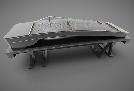 Modern Guzheng Instruments 3d model