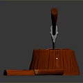 Tomahawk Axe Wooden Axe Handle Axe Mountain Axe Chopping Wood Axe Chopping Wood Axe Magic Axe 3d model