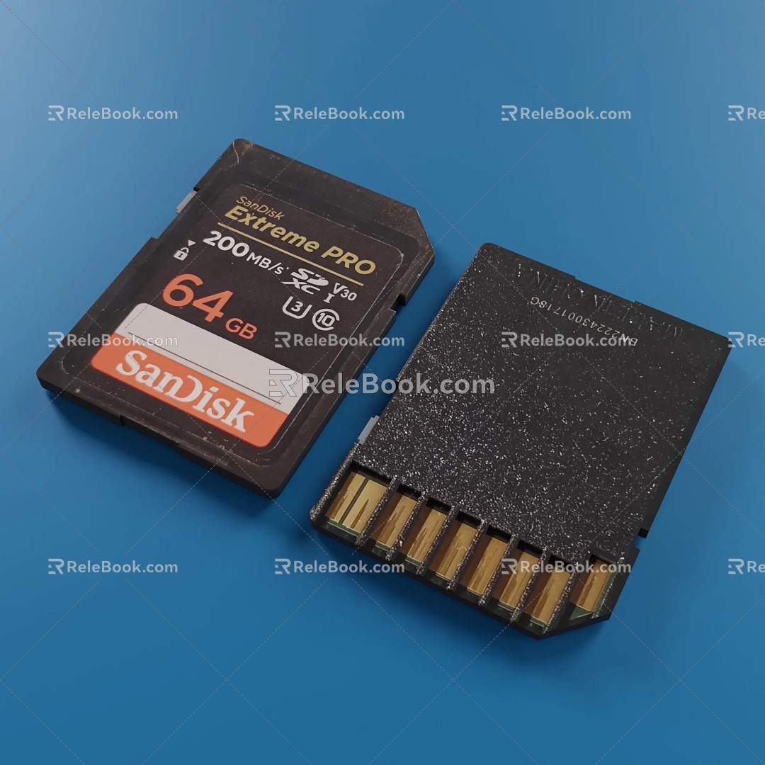 Memory card 3d model