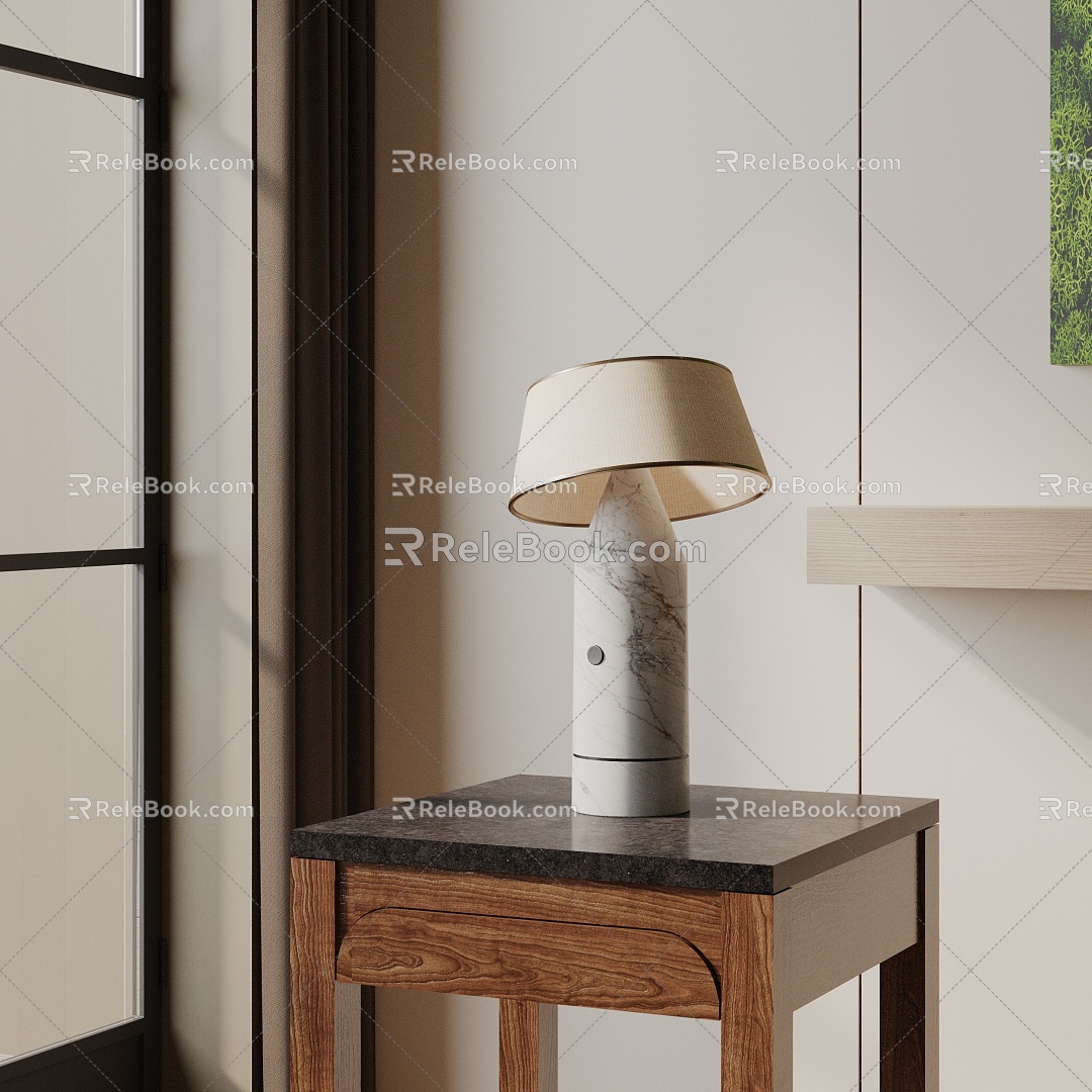 Modern table lamp 3d model