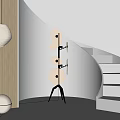 Floor Lamp Art Floor Lamp Fabric Table Lamp Fabric Pendant Lamp 3d model