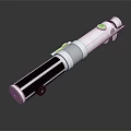 Modern Lightsaber With White And Black Color Detailed Handle And Sleek Design