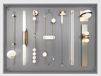 Light Luxury Wall Lamp 3d model