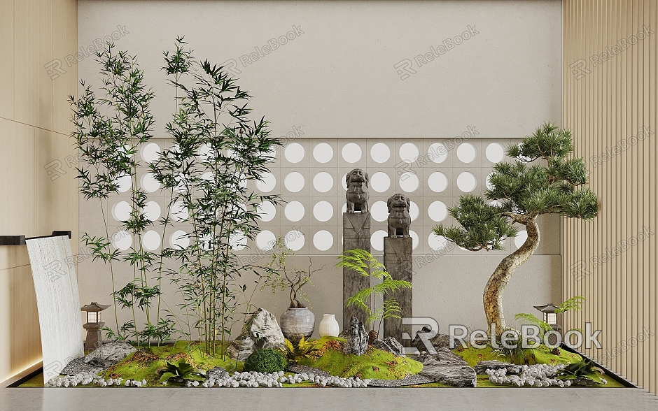 Plant landscape landscape landscape sketch courtyard landscape sketch landscape tree model