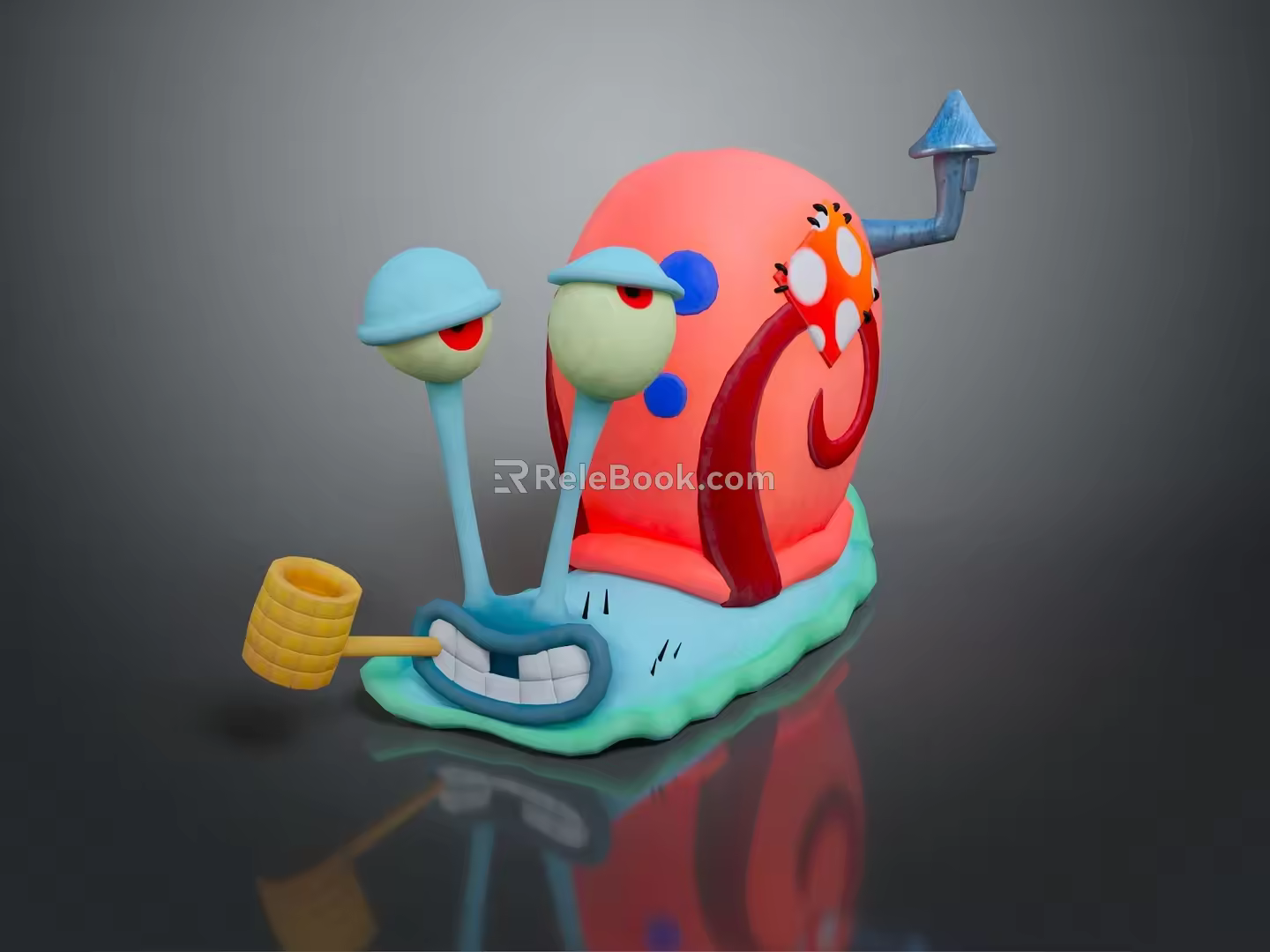 Snail Cartoon Snail Small Snail Reptile Cold Blooded Animal Reptile 3d model