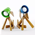 Nordic Table Lamp Puppy Table Lamp Combination 3d model