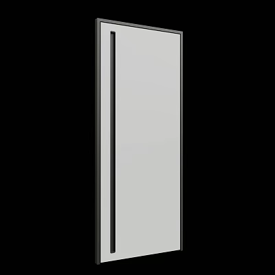 Modern Minimalist Wardrobe Door For Home Bedroom Interior With Sleek Smooth Surface And Simple Design 3d model