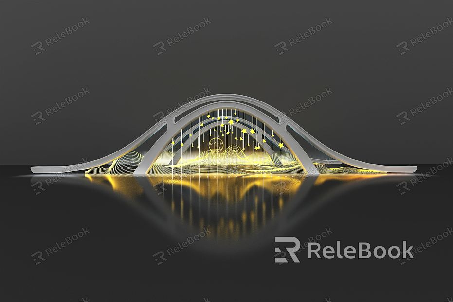 Modern Bridge Lighting Bridge model