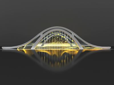 Modern Bridge Lighting Bridge model