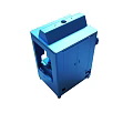 Blue Industrial Equipment Enclosure With Control Panel And Secure Access Doors