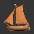 Modern Ancient Ship Ancient Warship Large Ancient Ship Ancient Warship 3d model