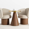 Modern Negotiation Table and Chair Combination Casual Table and Chair Combination Coffee Table and Chair Combination 3d model