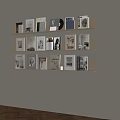Modern Minimalist Interior With Wall Mounted Wooden Shelves Books And Magazines