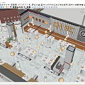 Industrial Style Restaurant Interior With Metal Pipes Neon Signs And Metal Tables Chairs