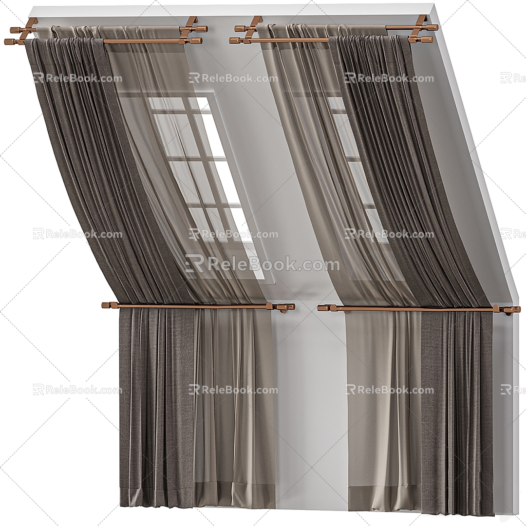 Curtains 3d model