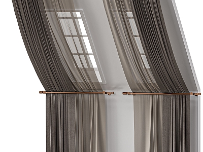 Curtains 3d model