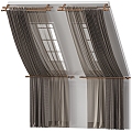 Curtains 3d model