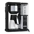 Modern Kitchen Coffee Maker With Glass Carafe Digital Display Automatic Brewing Function and Coffee Mug 3d model