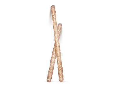 Modern Unique-shaped Floor Lamp Featuring Crossed Textured Poles For Interior Decor 3d model