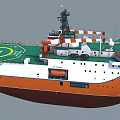 Severny Polyus Ice Resistant Self Propelled Arctic Research Platform Vessel