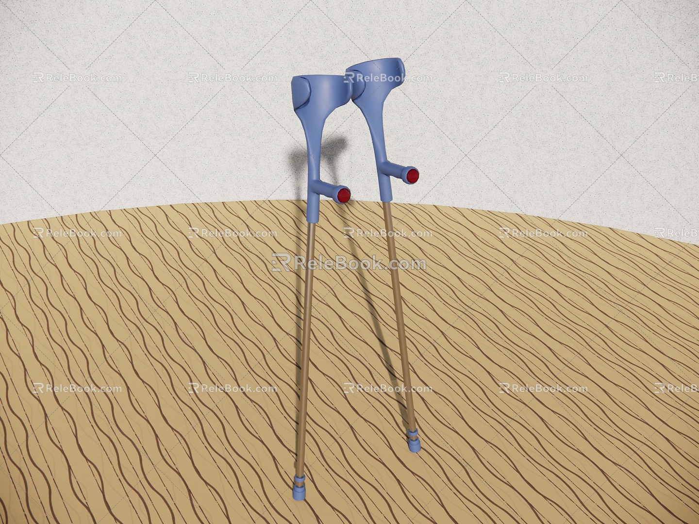 modern walking stick walking aid medical equipment 3d model